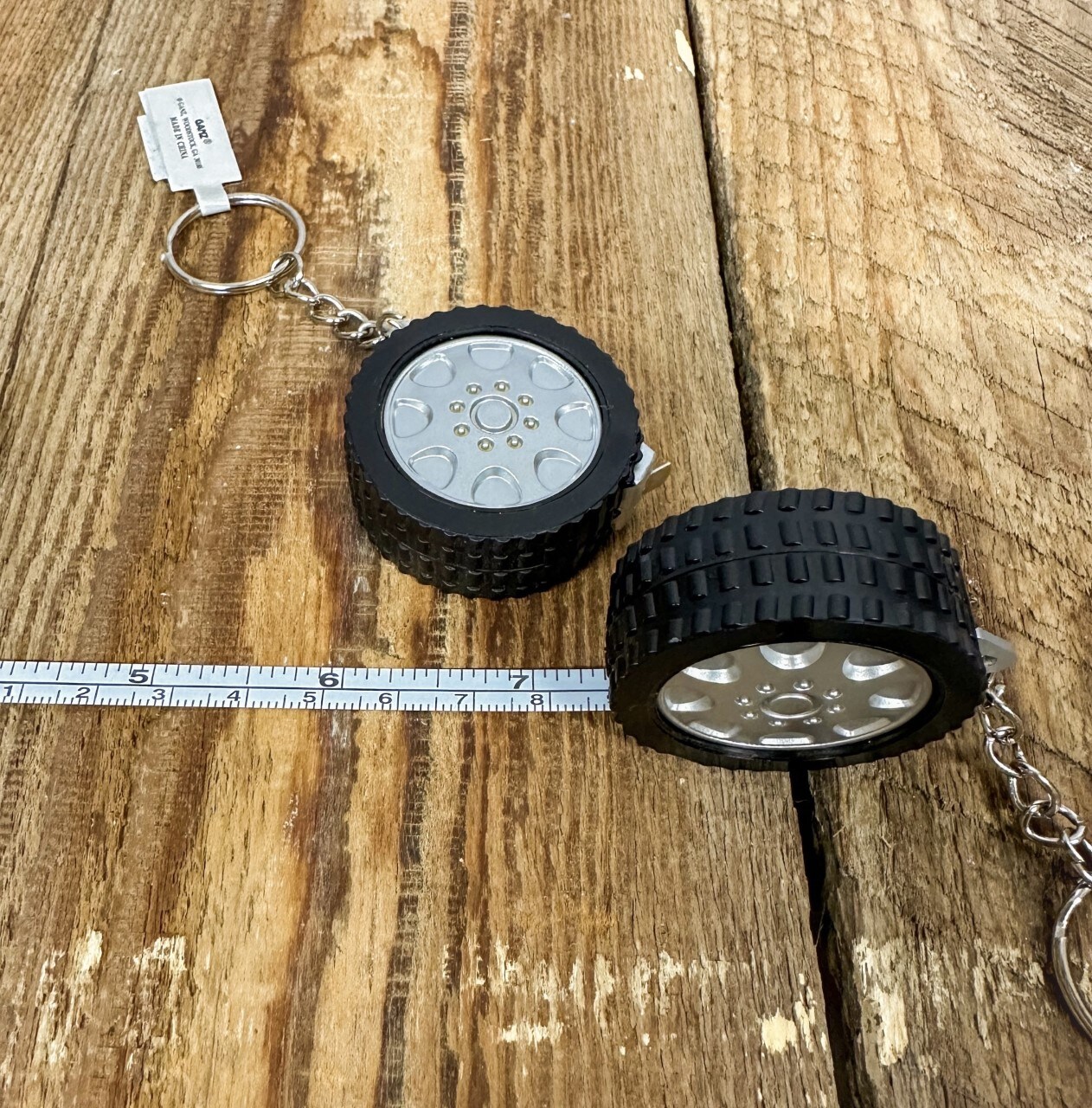 Tire Measuring Tape Keychain